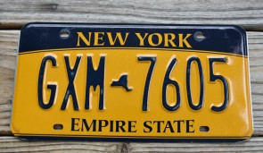 New York State Official License Plate
