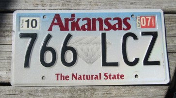 Arkansas Diamond The Natural State License Plate 2007