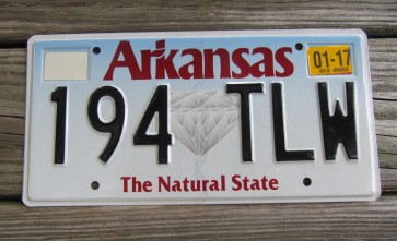 Arkansas Diamond The Natural State License Plate 2017