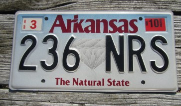 Arkansas Diamond The Natural State License Plate 2010