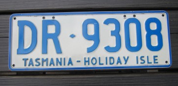 Australia License Plate Tasmania Australia Holiday Isle