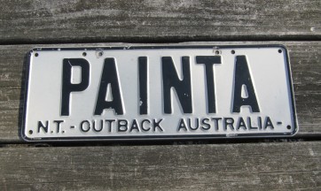 Australia License Plate Outback Australia NT Vanity