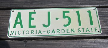 Australia License Plate Victoria Australia The Garden State