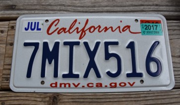 California Lipstick License Plate 2017 DMV