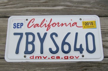 California Lipstick License Plate 2015