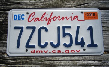 California Lipstick License Plate 2018 DMV