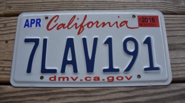 California Lipstick License Plate 2016 DMV