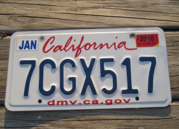 California Lipstick License Plate 2016 DMV