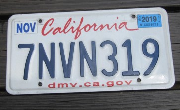 California Lipstick License Plate 2019 DMV