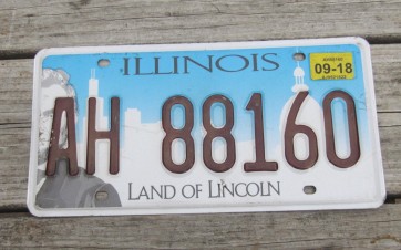 Illinois Chicago City Scene License Plate Land of Lincoln 2018
