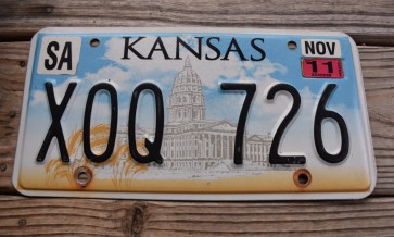 Kansas Capitol License Plate 2011
