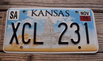 Kansas Capitol License Plate 2006