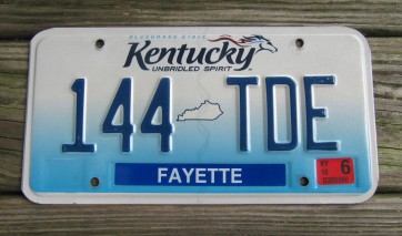 Kentucky Unbridled Spirit License Plate 2016
