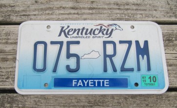 Kentucky Unbridled Spirit License Plate 2015