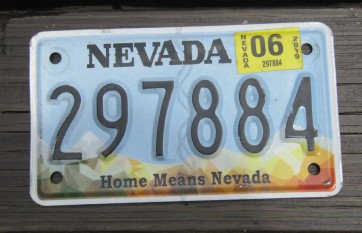 Nevada Motorcycle License Plate Home Means Nevada 2019