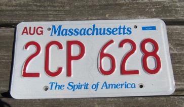 Massachusetts The Spirit of America License Plate 