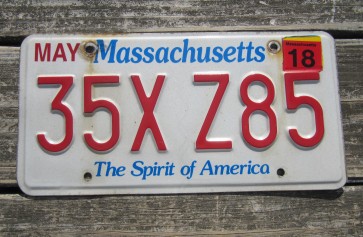 Massachusetts The Spirit of America License Plate 2018