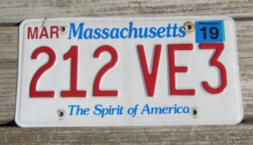 Massachusetts The Spirit of America License Plate 2019