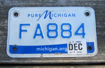 Michigan Motorcycle License Plate Pure Michigan 2017