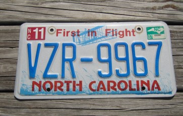 North Carolina First In Flight License Plate 2007