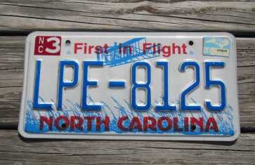 North Carolina First In Flight License Plate 2000