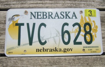 Nebraska Meadowlark License Plate Wren Bird 2017