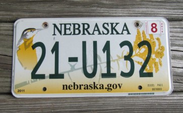 Nebraska Meadowlark License Plate Wren Bird 2016