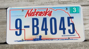 Nebraska Covered Wagon License Plate 2007