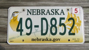 Nebraska Meadowlark License Plate Wren Bird 2016