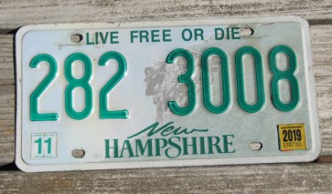  New Hampshire Old Man of The Mountain Live Free or Die License Plate 2019