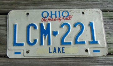 Ohio The Heart of It All License Plate 1990s