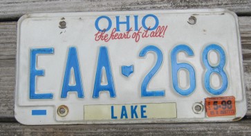 Ohio The Heart of It All License Plate 1998