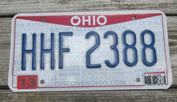 Ohio Pride License Plate Birth Place of Aviation Clermont County 2020