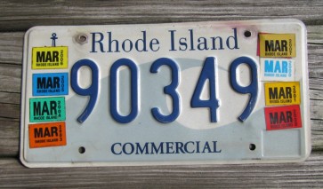 Rhode Island Wave License Plate Ocean State 2007