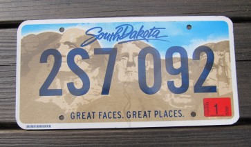 South Dakota Great Faces Great Places Mount Rushmore License Plate 2020