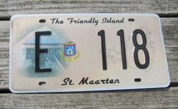ST Maarten The Friendly Island License Plate 2010
