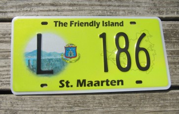 ST Maarten The Friendly Island License Plate 2012