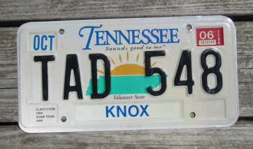 Tennessee Sounds Good To Me License Plate 2006