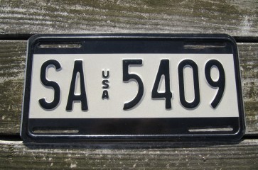 US Forces in Germany License Plate 1980's