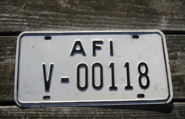 Allied Forces Italy License Plate US Forces 1960's