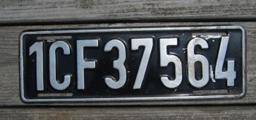 United States Forces in France License Plate 1958