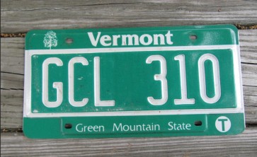 Vermont Green Mountain State License Plate 