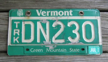 Vermont Green Mountain State License Plate 1998