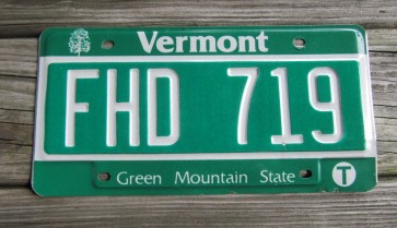 Vermont Green Mountain State License Plate 