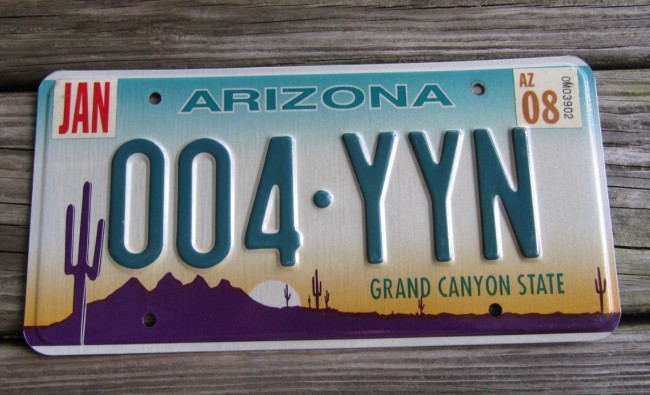 License Plates For SALE Arizona Sunset Cactus License Plate Grand