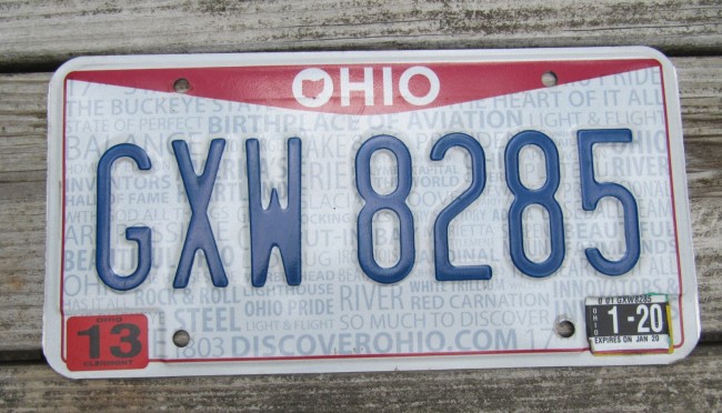 rare old ohio license plates for sale