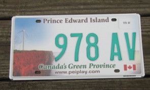 Prince Edward Island Canada Green Province License Plate 