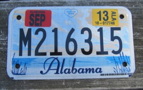 Alabama Motorcycle License Plate Sweet Home Alabama 2013