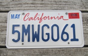 California Lipstick License Plate 2006