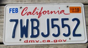 California Lipstick License Plate 2018 DMV